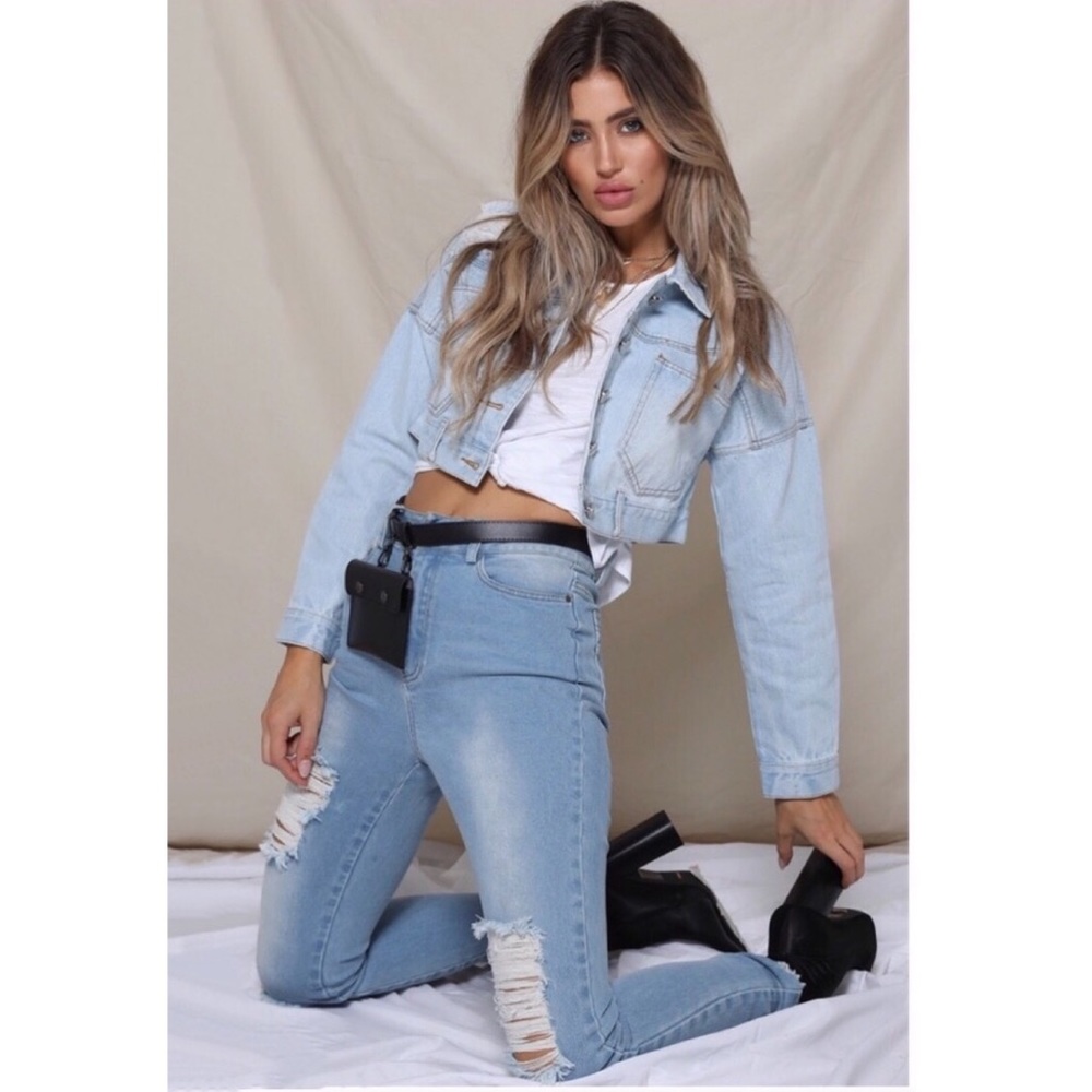LAST // Runaway New York Cropped Denim Jacket - Picture 5 of 6
